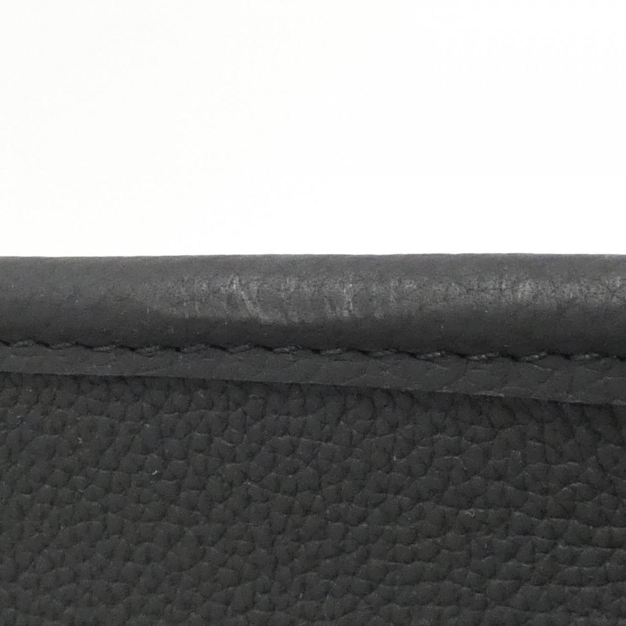 Louis Vuitton Black Marron Coated Canvas Leather Handbag