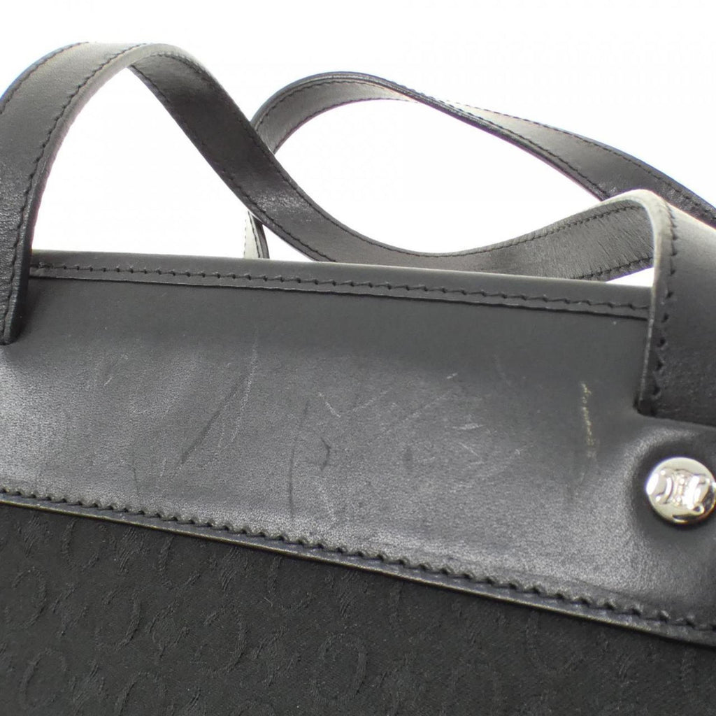 Celine Black Canvas Handbag