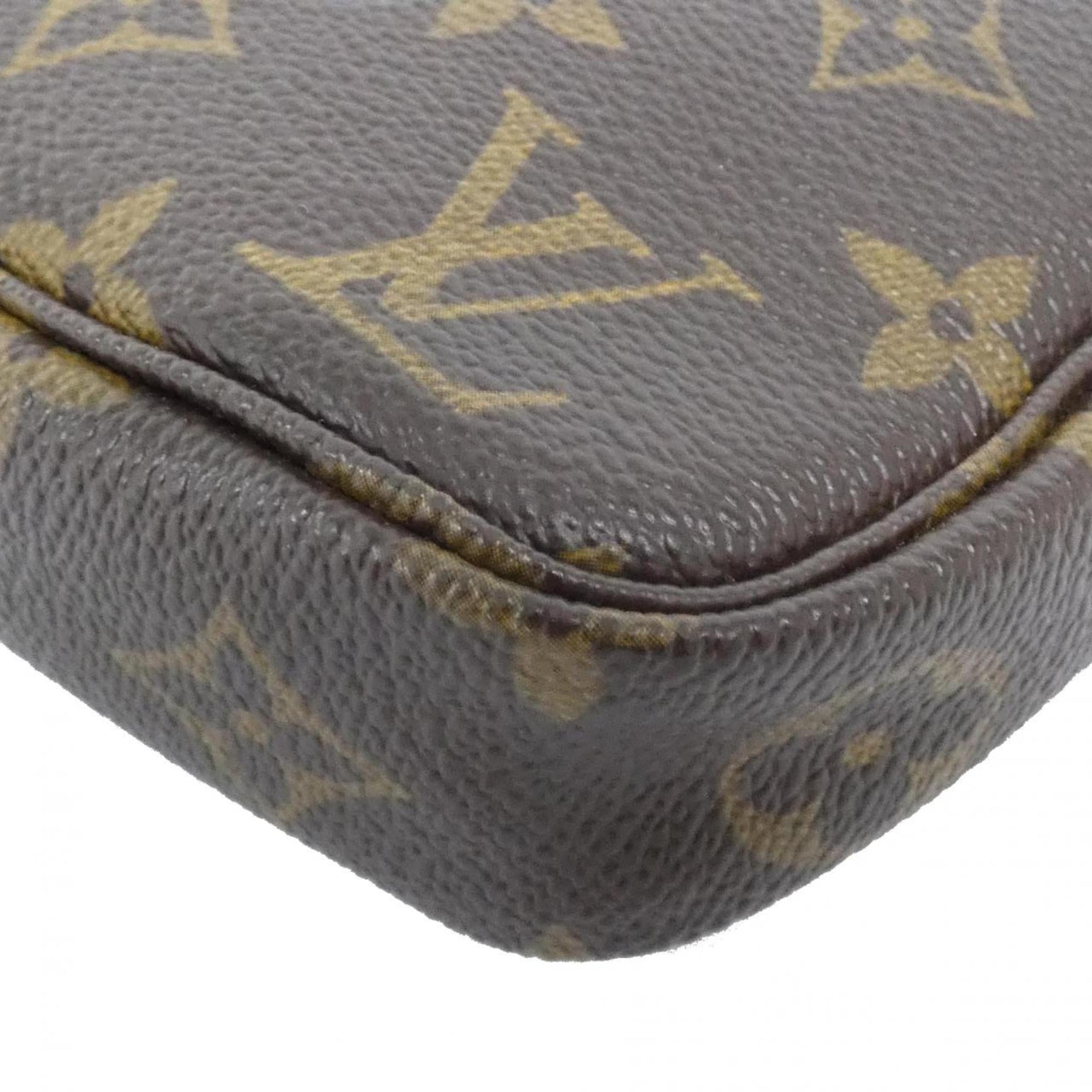 Louis Vuitton Brown Monogram Panda Coated Canvas Pochette Pouch