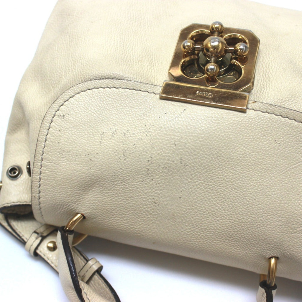 Chloé Beige Leather Shoulder Bag (Pre-Owned)