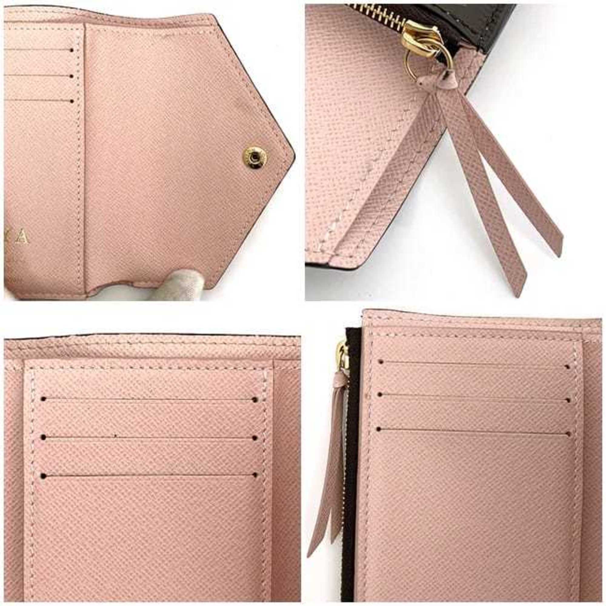 Louis Vuitton Brown Monogram Pink Rose Ballerine Monogram Wallet (Tri-Fold)