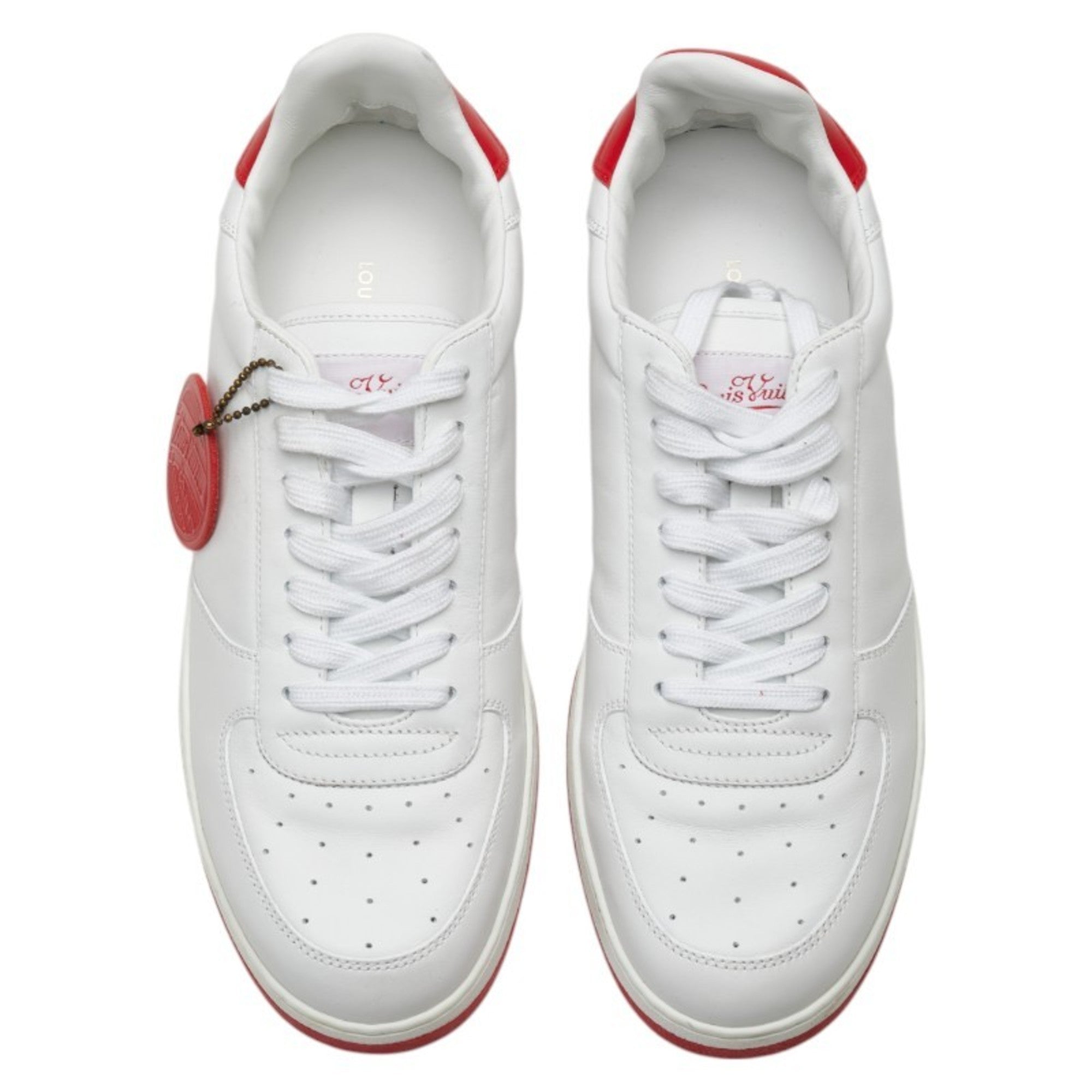 Louis Vuitton Red Color White Sneakers
