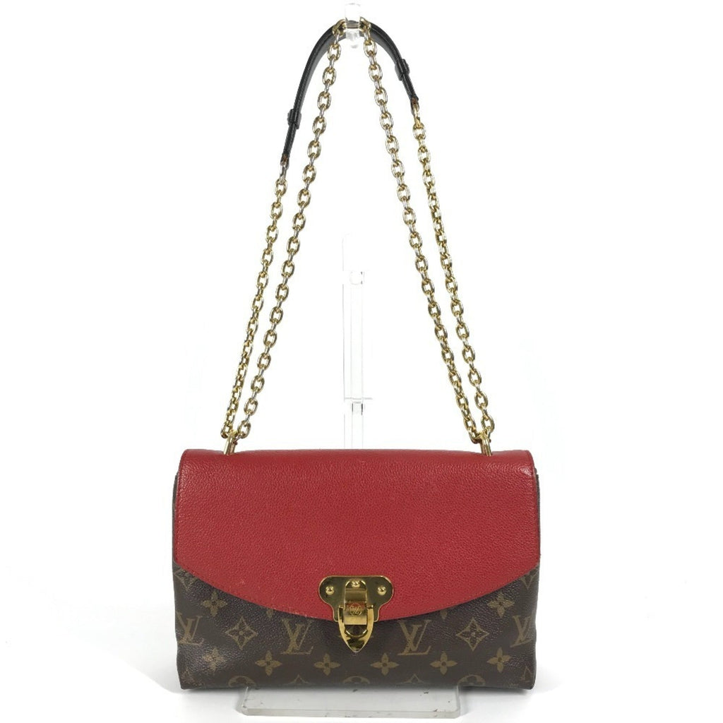 Louis Vuitton Brown Red Color Monogram Pochette Shoulder Bag