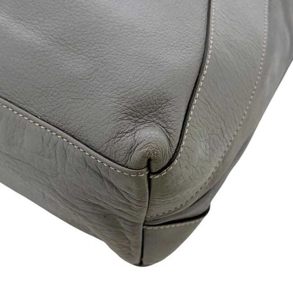 Gucci Hysteria Gray Leather Tote Bag (Pre-Owned)