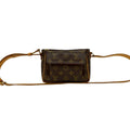 Louis Vuitton Brown Leather Pvc Pochette Shoulder Bag