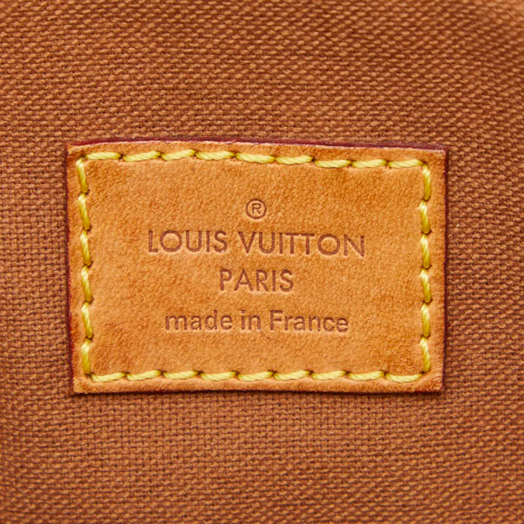 Louis Vuitton Brown Pvc Leather Handbag