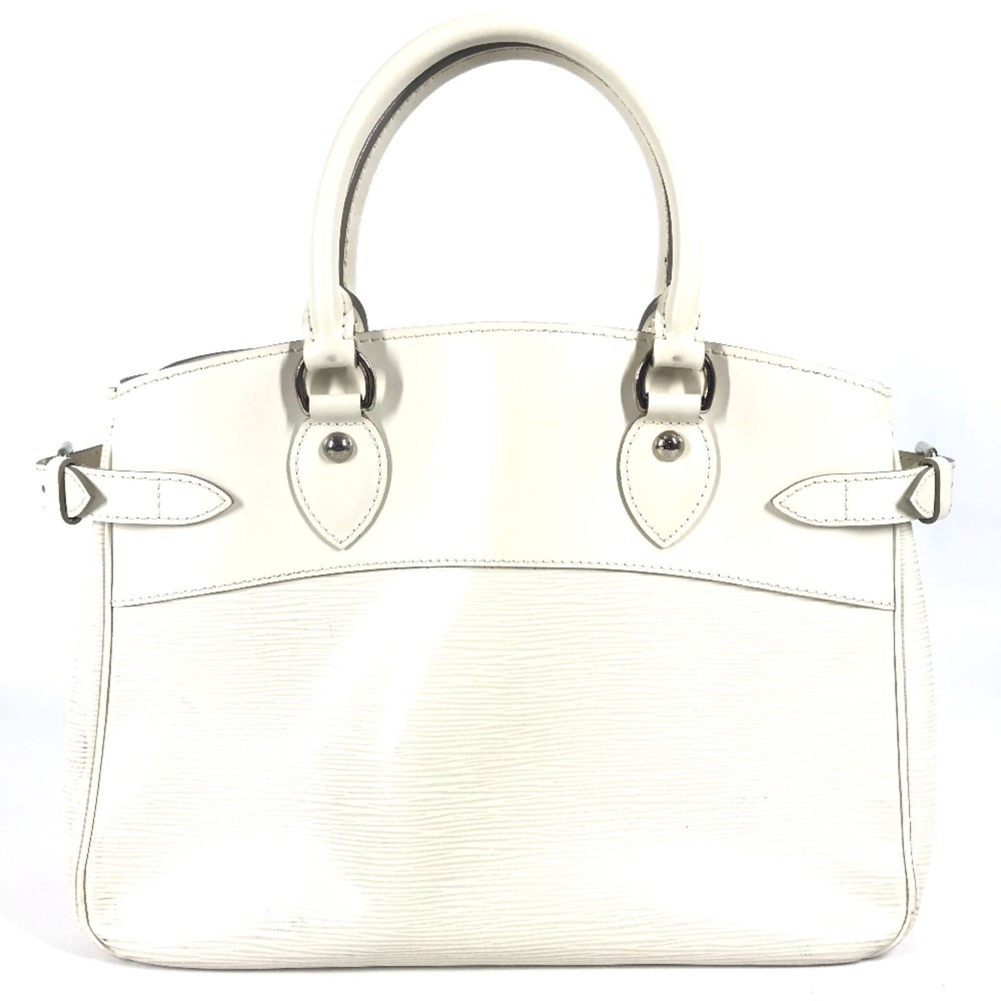Louis Vuitton Epi White Epi Leather Handbag Tote Bag