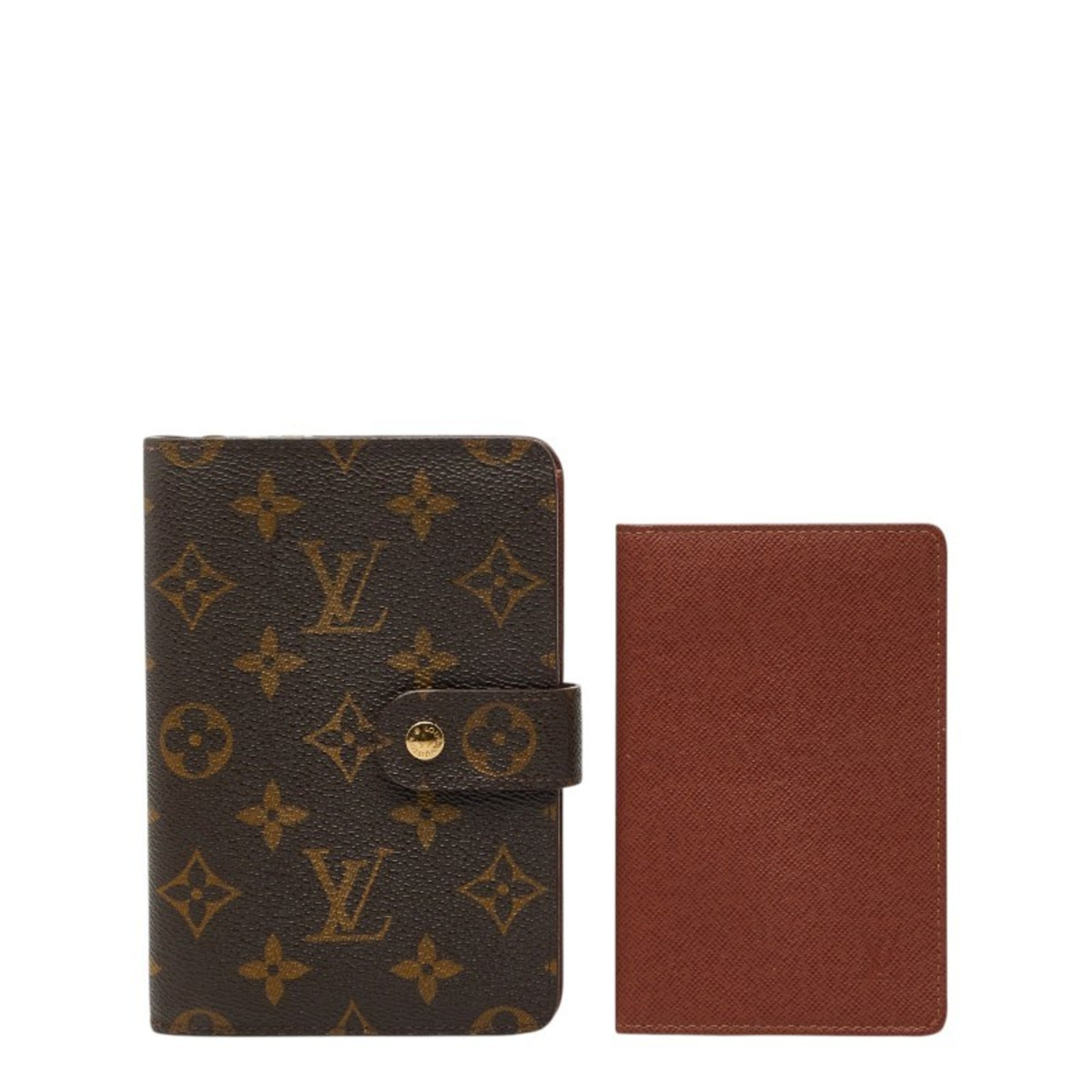 Louis Vuitton Brown Pvc Leather Wallet