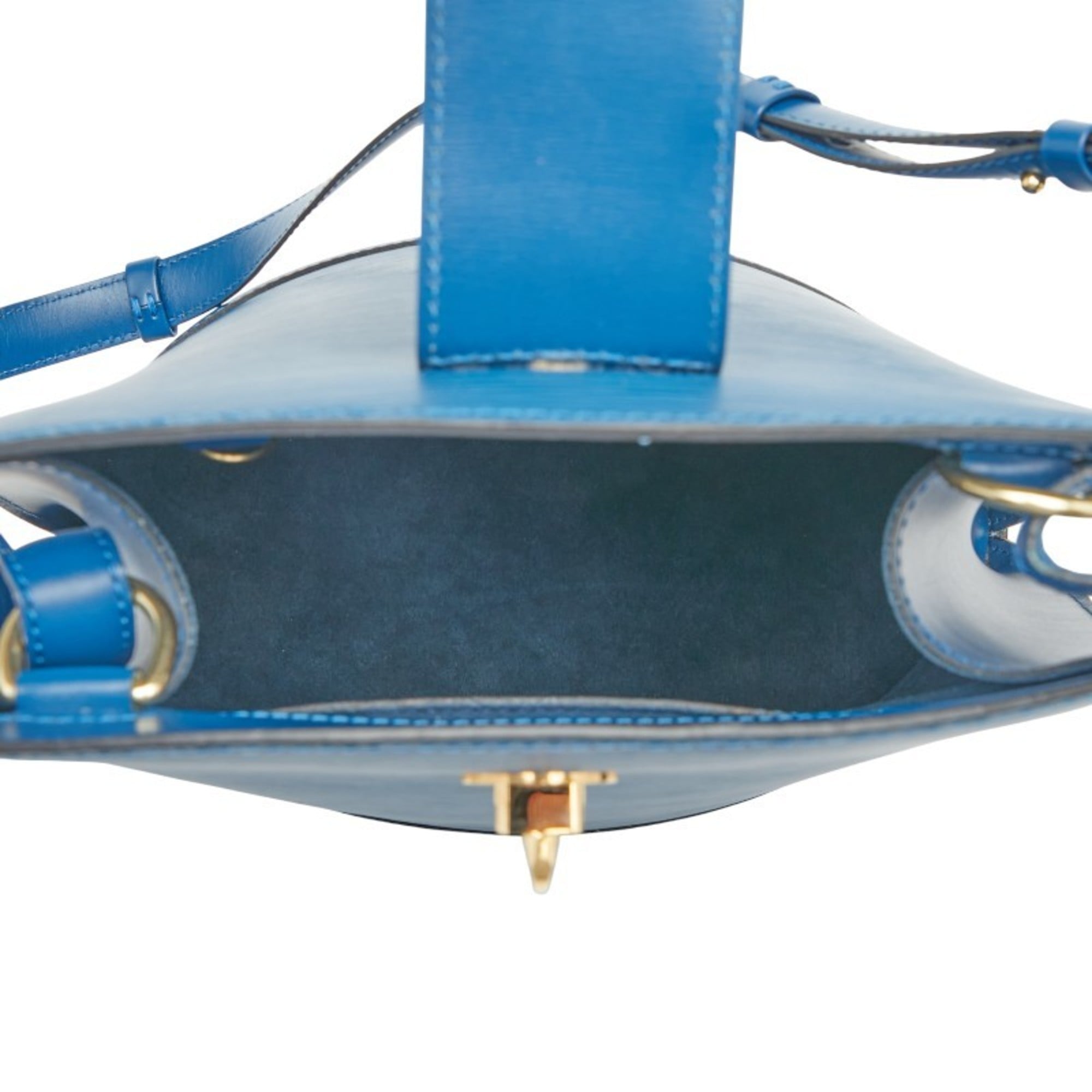 Louis Vuitton Toledo Blue Leather Shoulder Bag