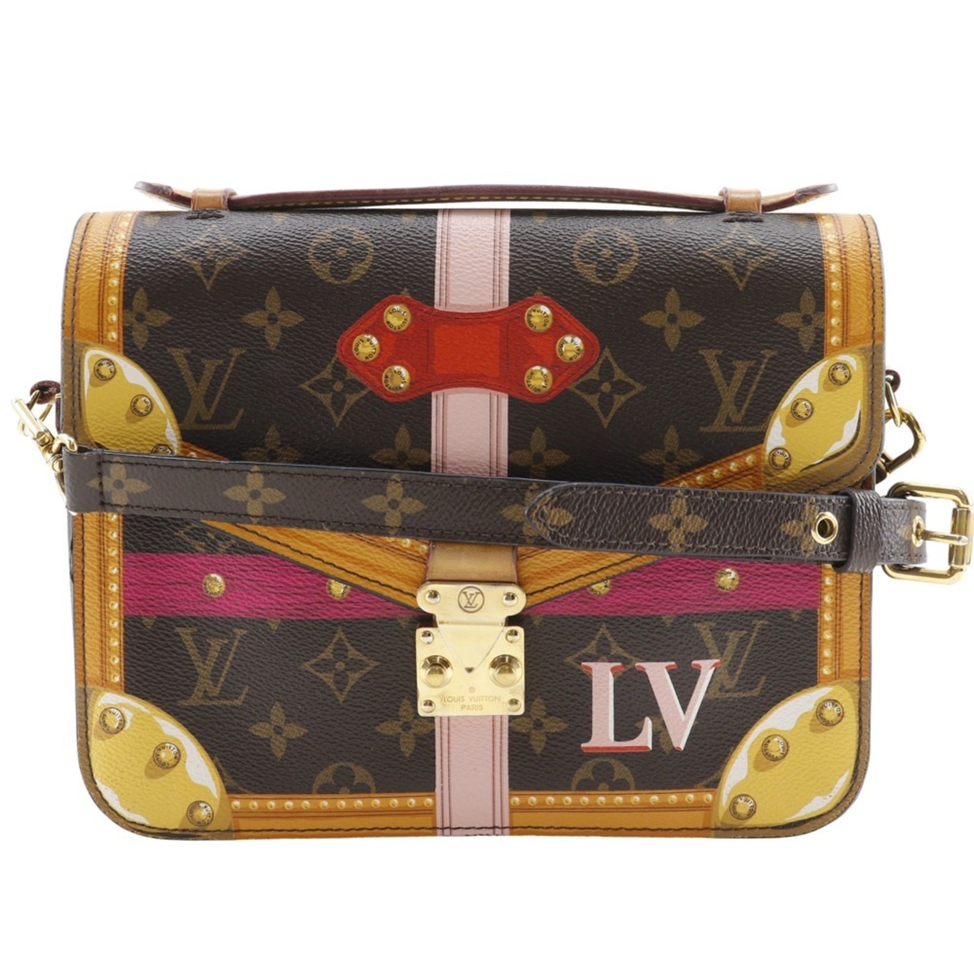 Louis Vuitton Brown Monogram Pochette Shoulder Bag