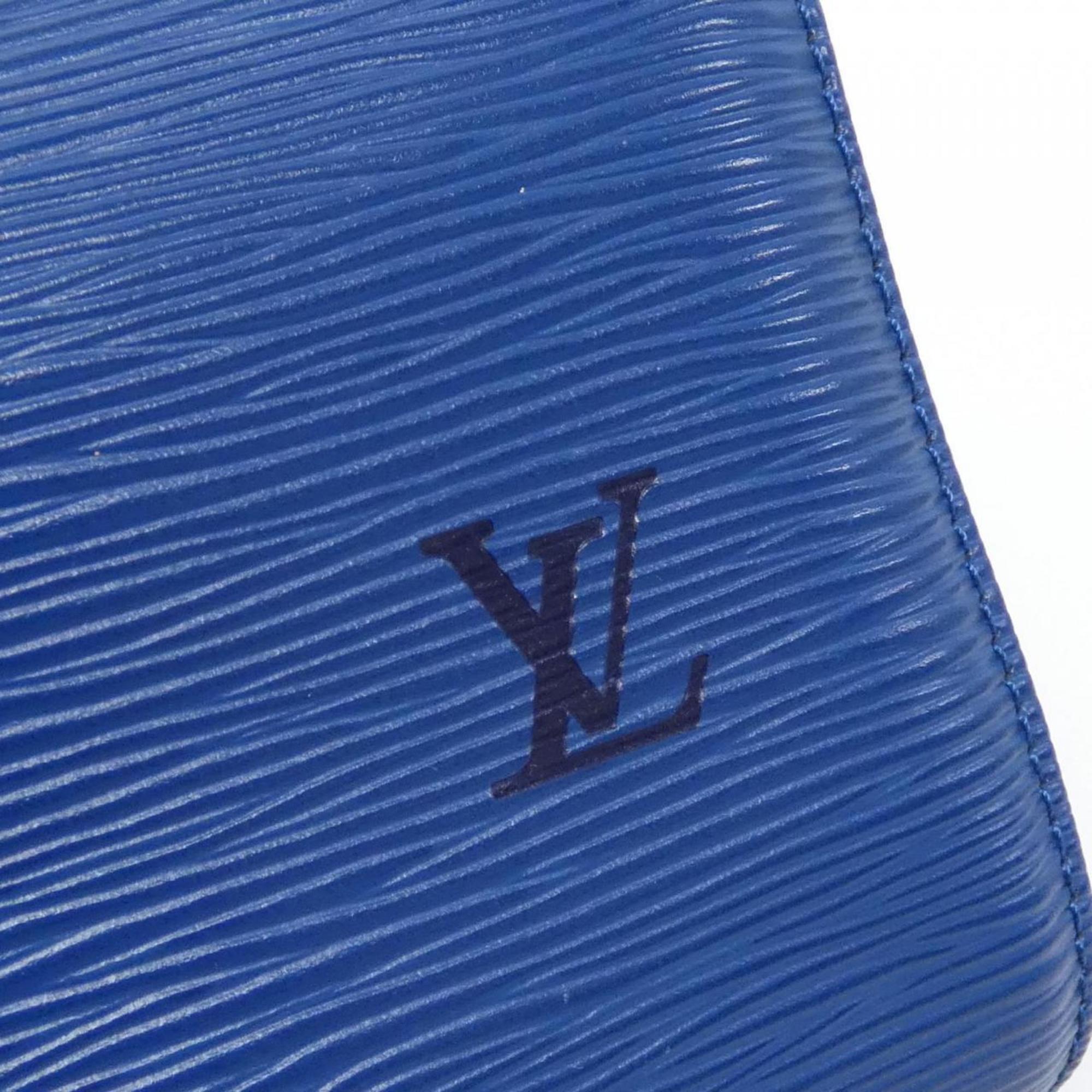 Louis Vuitton Blue Leather Boston Bag