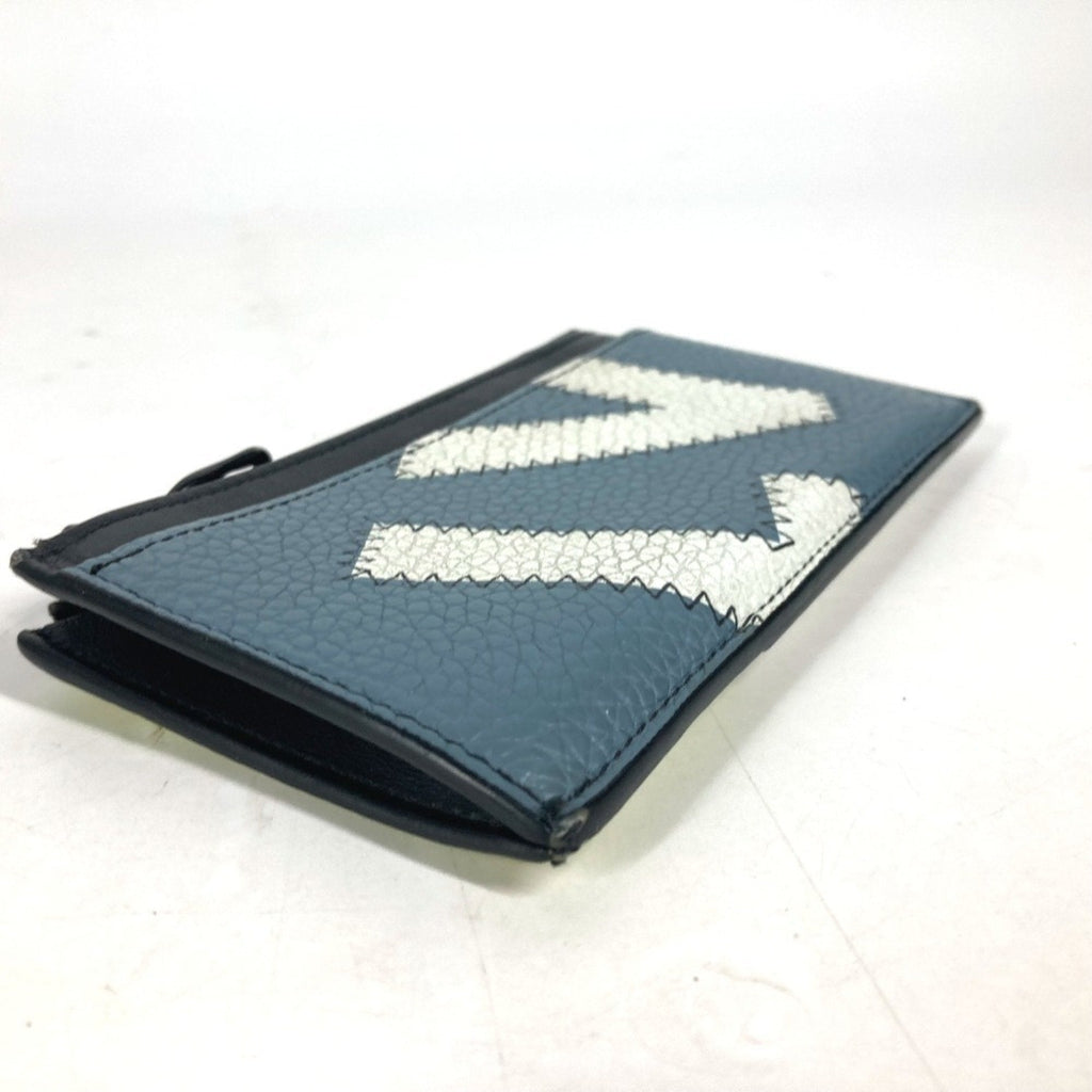 Louis Vuitton Blue Yellow Leather Coin Purse/Coin Case
