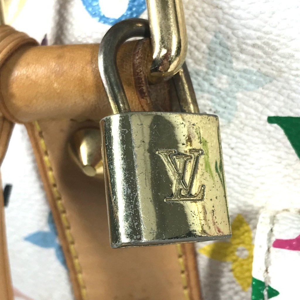Louis Vuitton Blanc Monogram Multi-Color White Monogram Multicolore Boston Bag Handbag