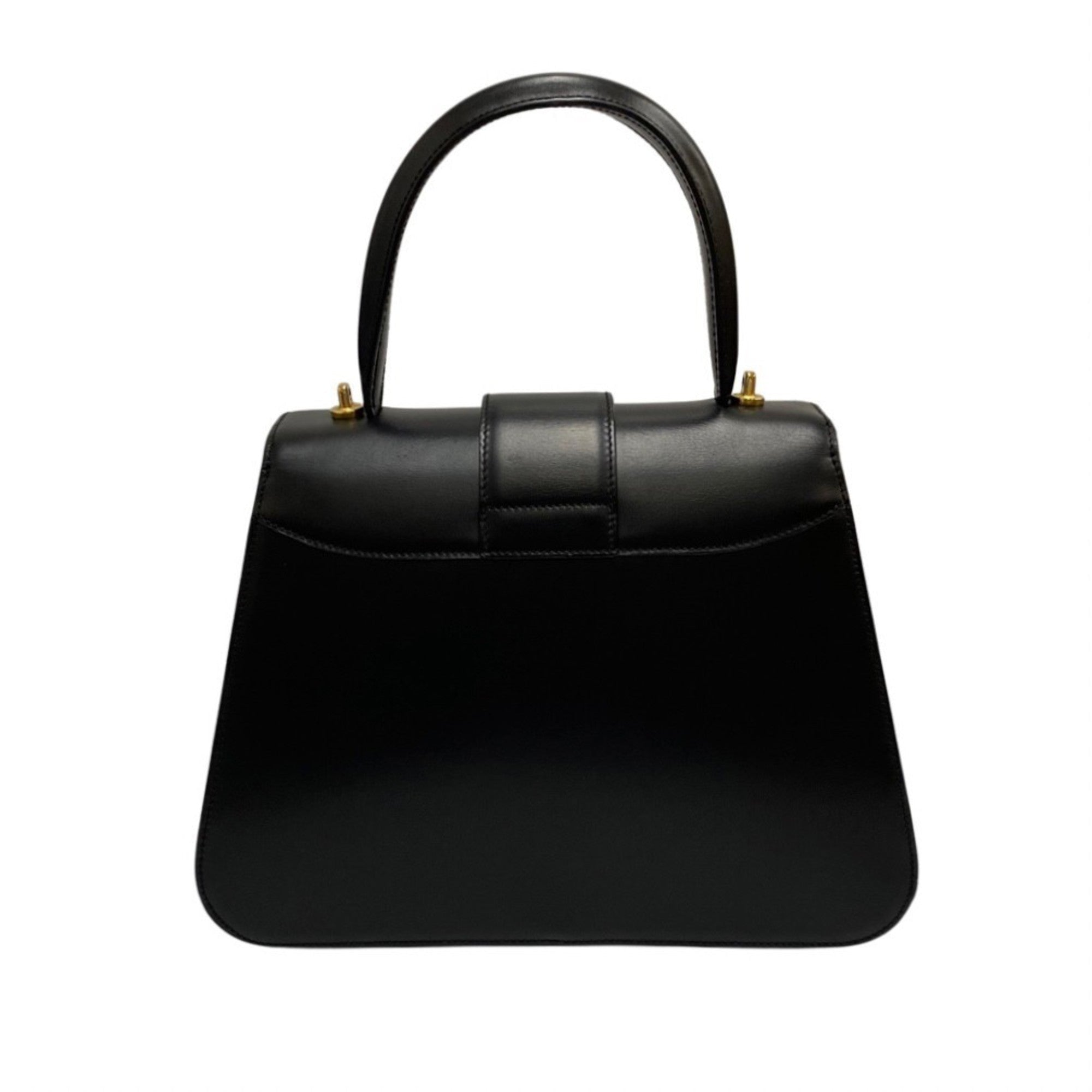 Celine Black Leather Handbag Shoulder Bag