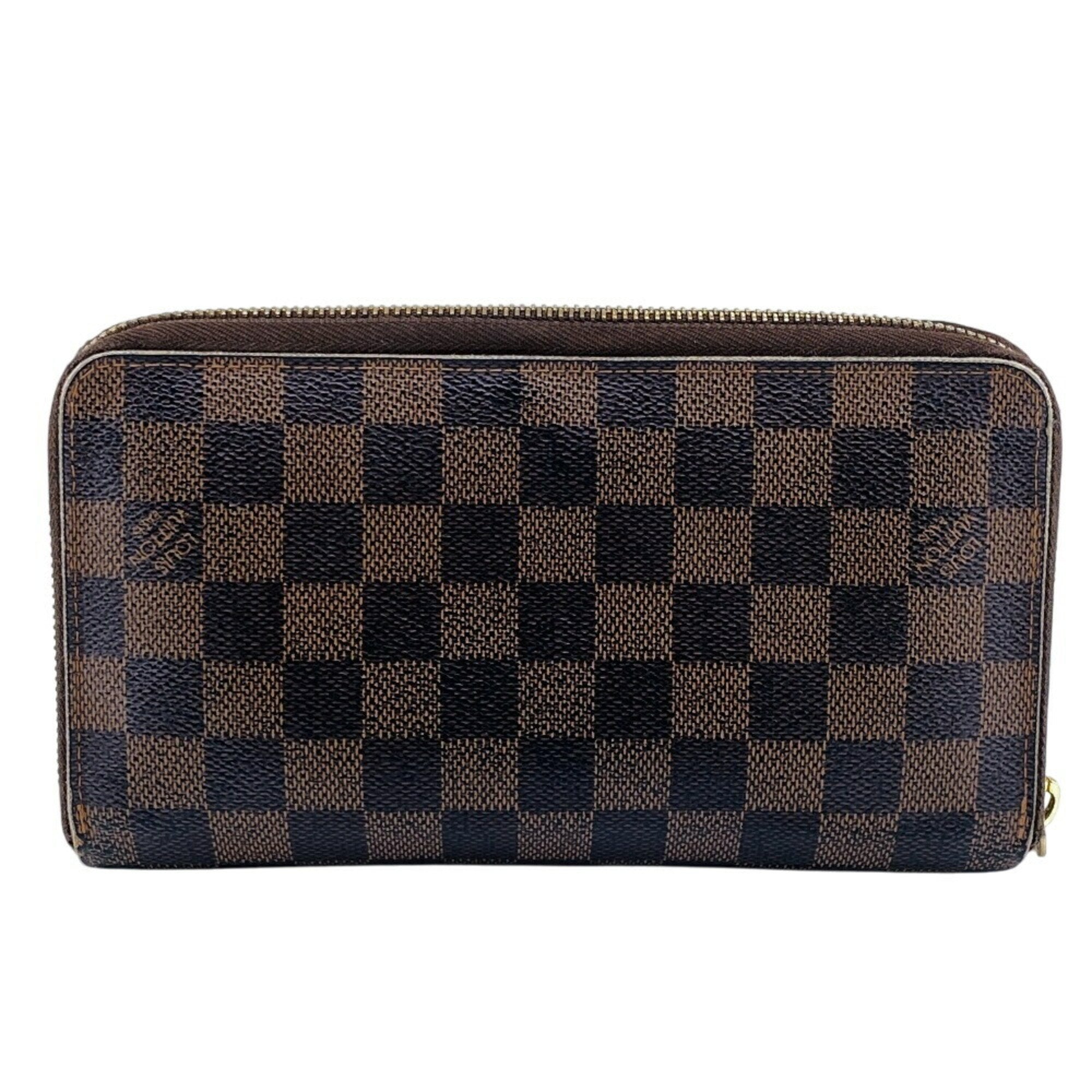 Louis Vuitton Brown Leather Long Wallet