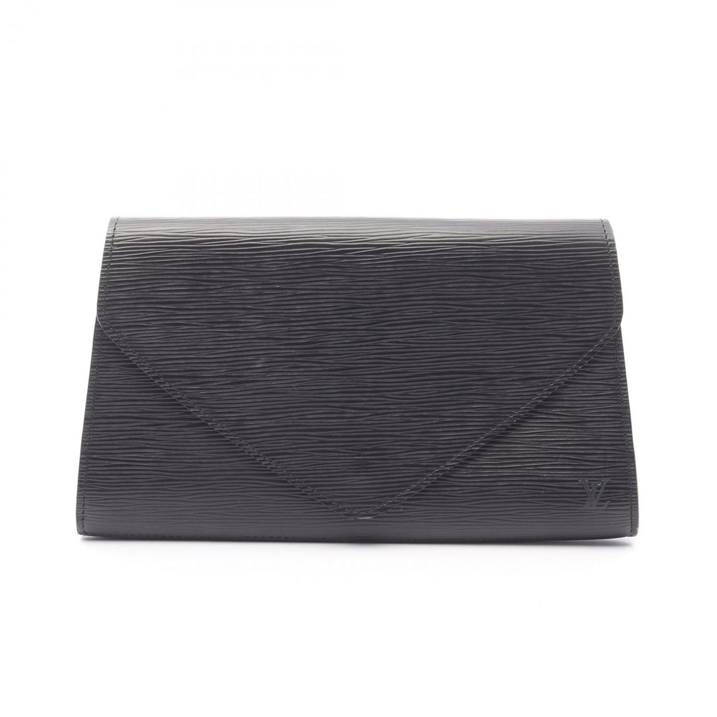 Louis Vuitton Black Noir Epi Leather Clutch Bag