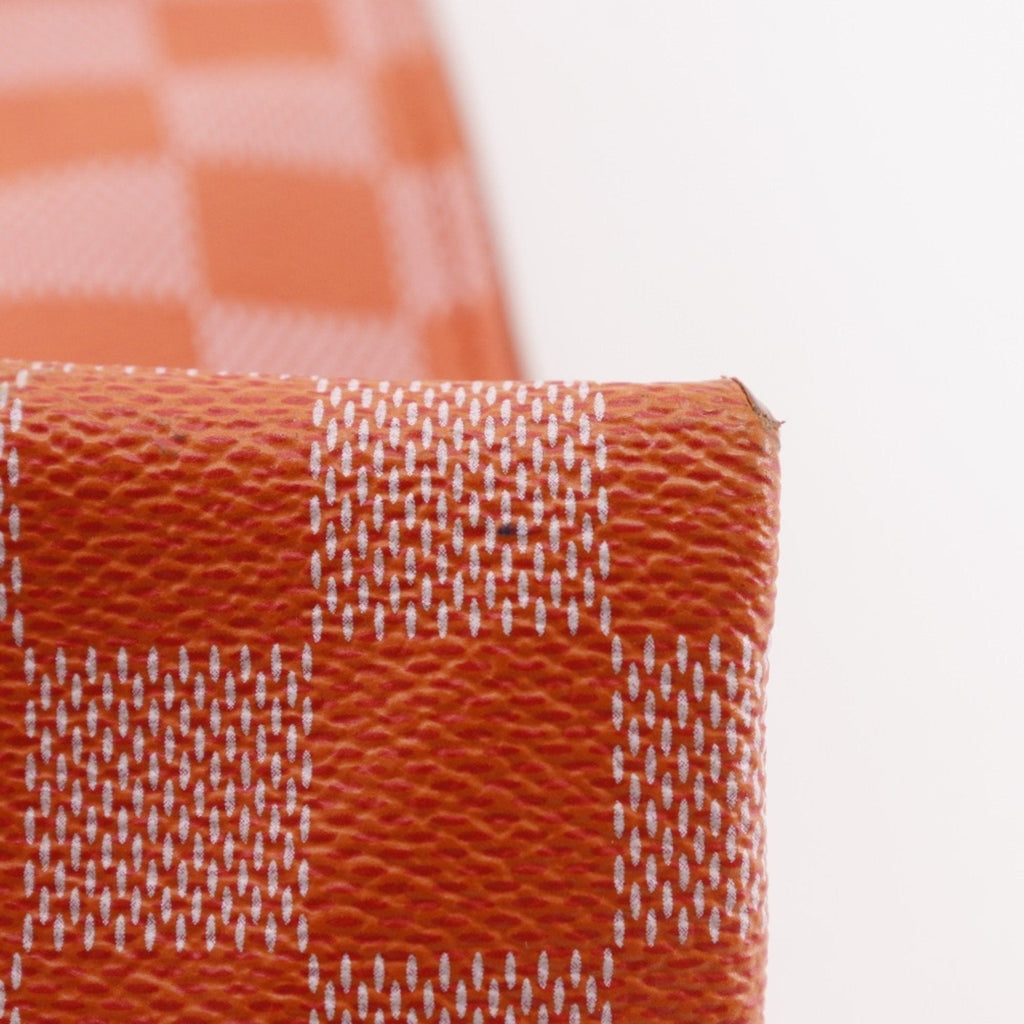 Louis Vuitton Orange Pimont Damier Canvas Handbag Tote Bag