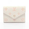 Louis Vuitton Peach Pink White Monogram Empreinte Wallet (Tri-Fold)