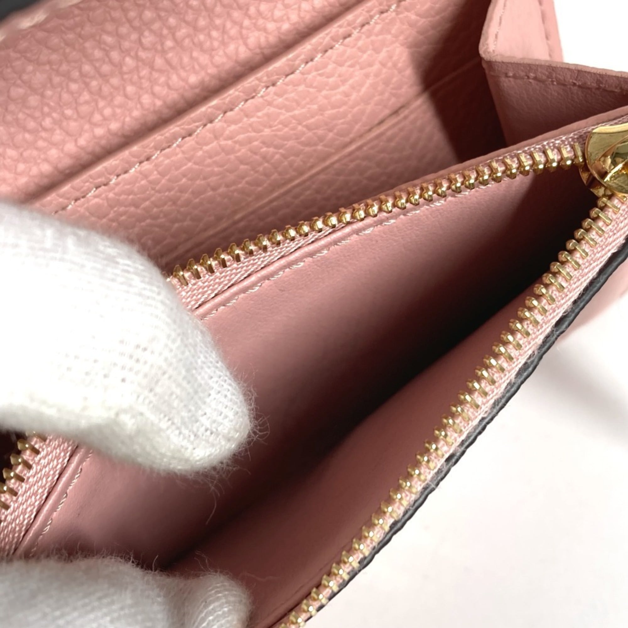 Louis Vuitton Pink Rose Poudre Monogram Empreinte Leather Wallet