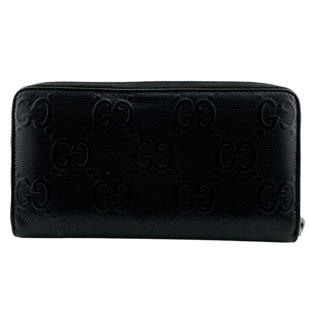 Gucci Black Leather Long Wallet (Bi-Fold) (Pre-Owned)