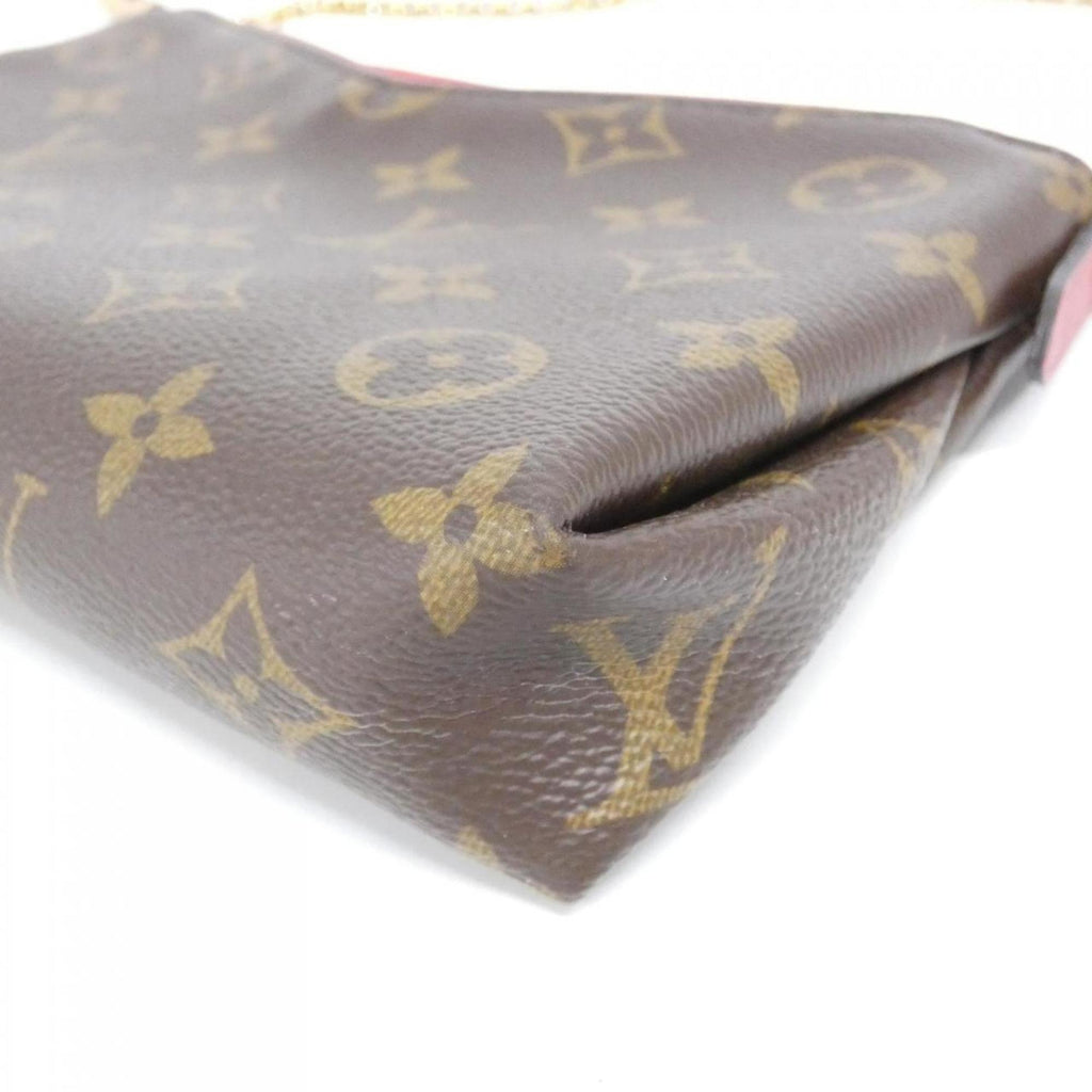 Louis Vuitton Monogram Cerise Marron Coated Canvas Shoulder Bag