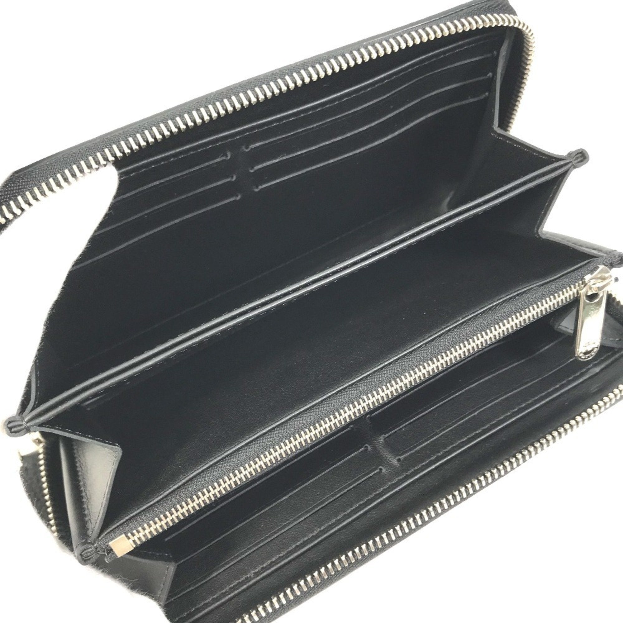 Louis Vuitton Black Mahina Leather Long Wallet