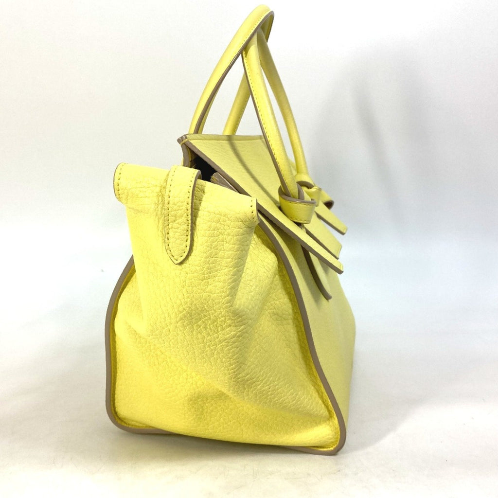 Celine Yellow Leather Handbag
