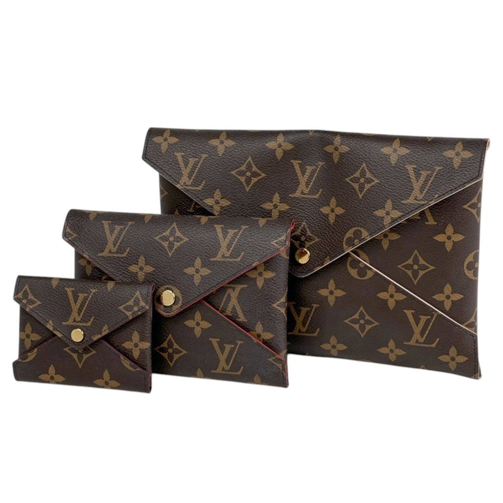 Louis Vuitton Brown Monogram Clutch Bag Pochette Pouch