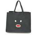 Fendi Selleria Black Leather Tote Bag