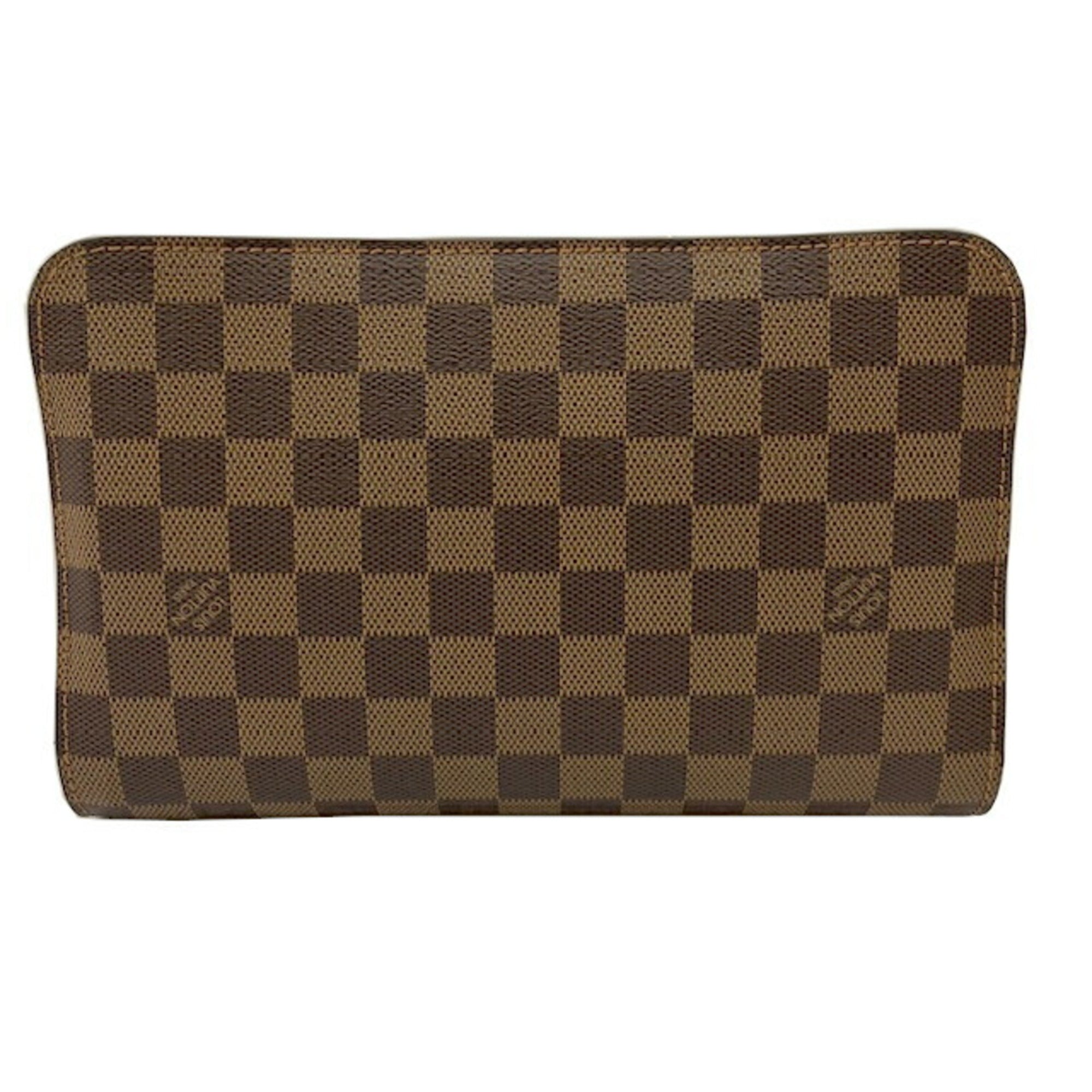 Louis Vuitton Brown Damier Canvas Damier Canvas Clutch Bag