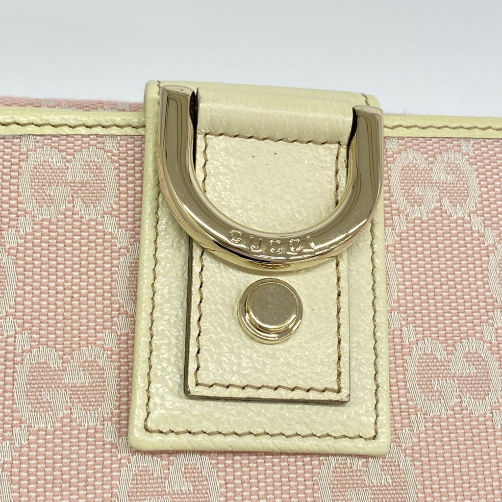 Gucci Pink Canvas Wallet (Bi-Fold) (Pre-Owned)