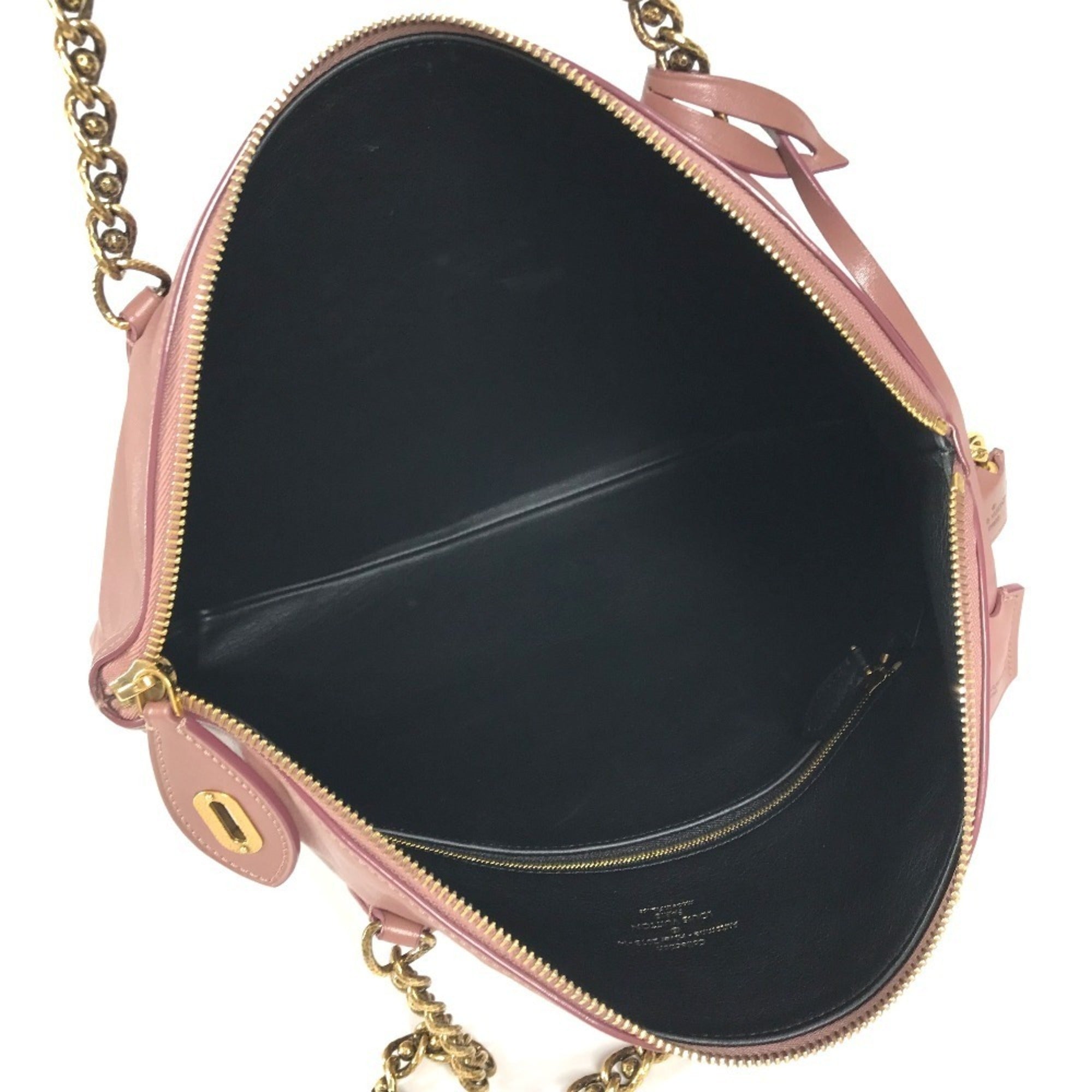 Louis Vuitton Pink Rose Leather Shoulder Bag Tote Bag