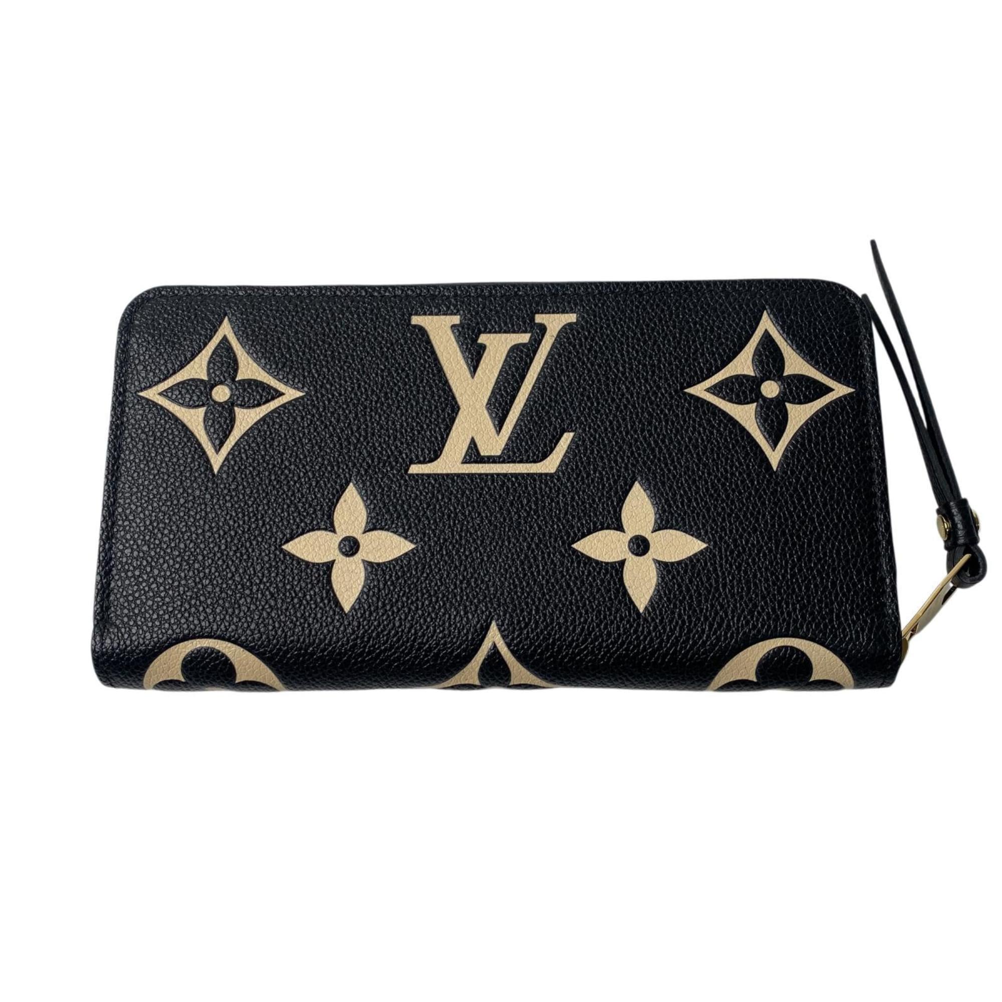 Louis Vuitton Black Leather Long Wallet