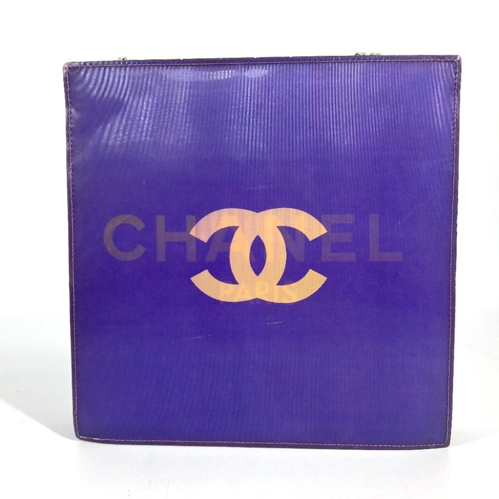 Chanel Purple Pvc Leather Shoulder Bag