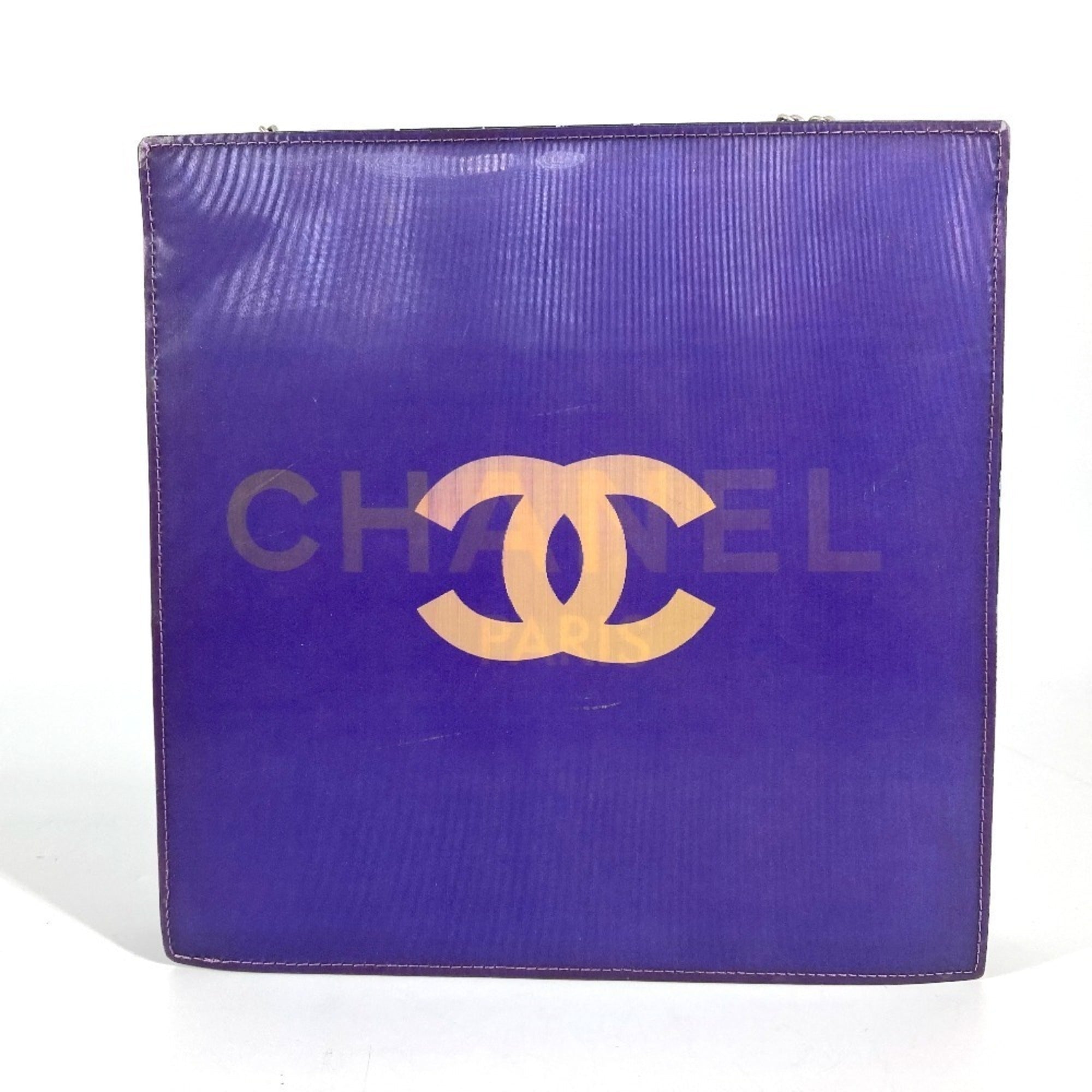 Chanel Purple Pvc Leather Shoulder Bag