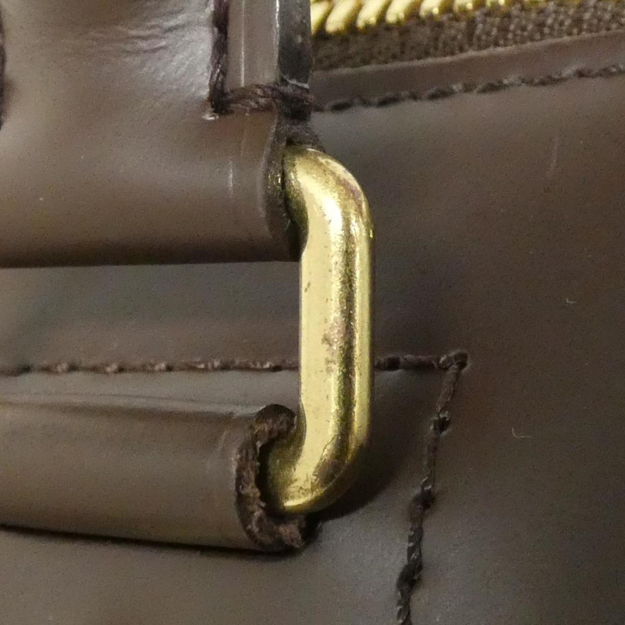 Louis Vuitton Damier Ebene Coated Canvas Boston Bag