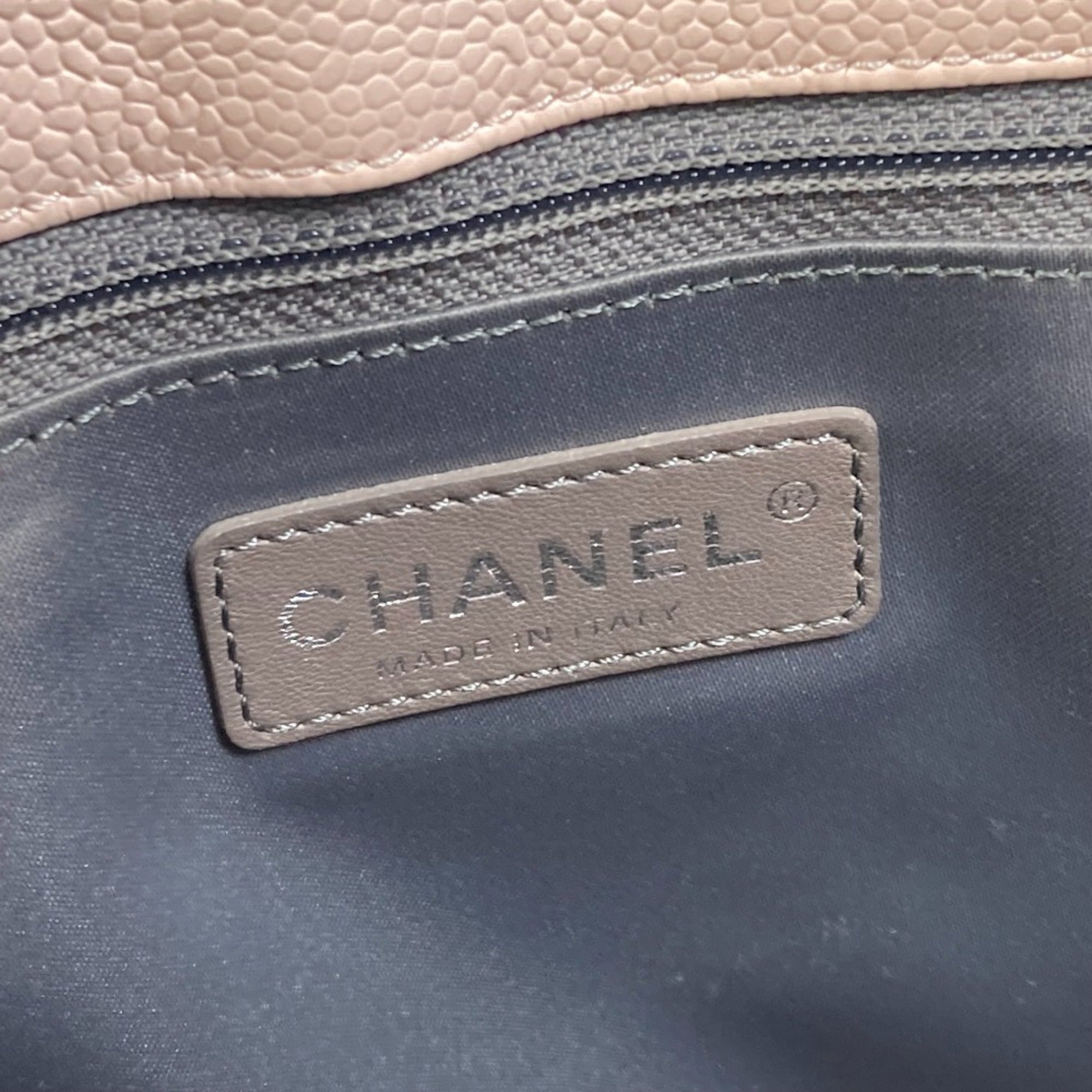 Chanel Pink Leather Tote Bag