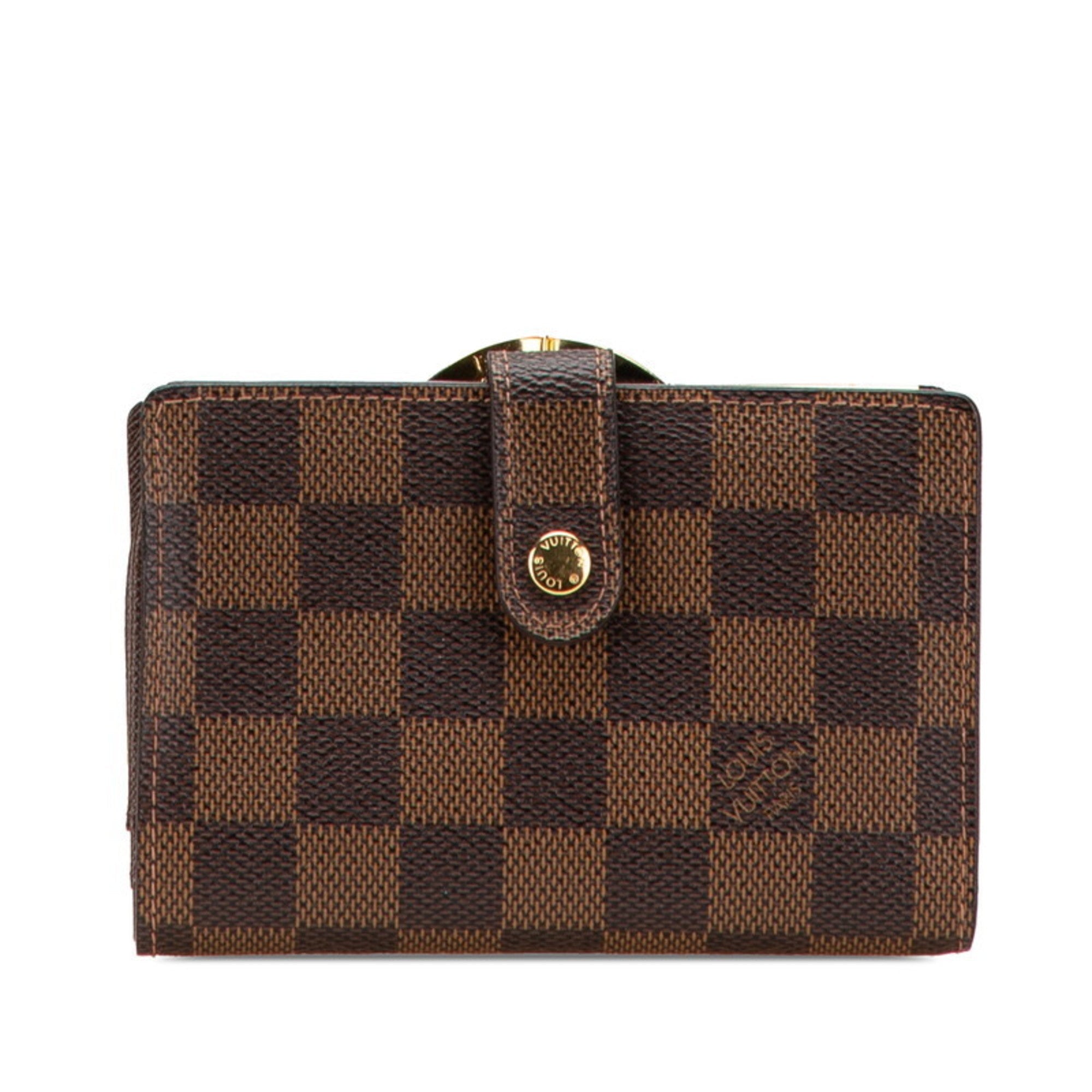 Louis Vuitton Brown Pvc Wallet (Tri-Fold)