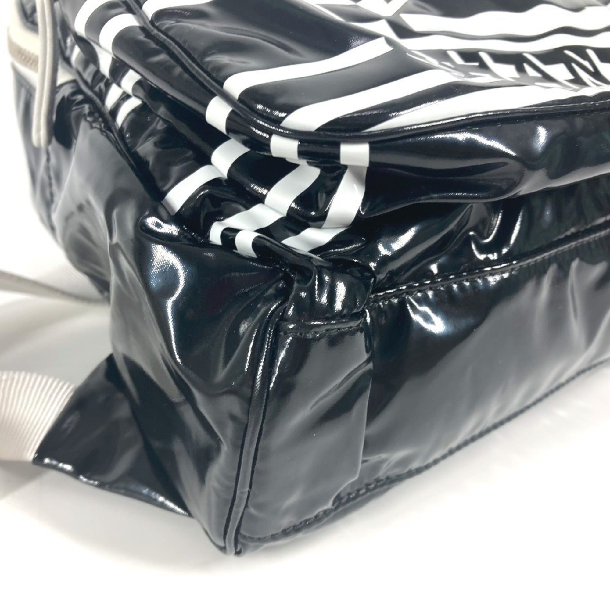 Chanel Black White Pvc Backpack