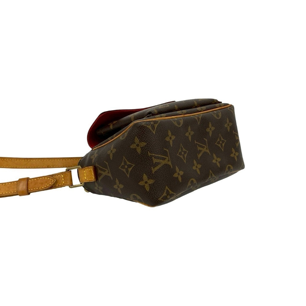 Louis Vuitton Brown Leather Pvc Pochette Shoulder Bag