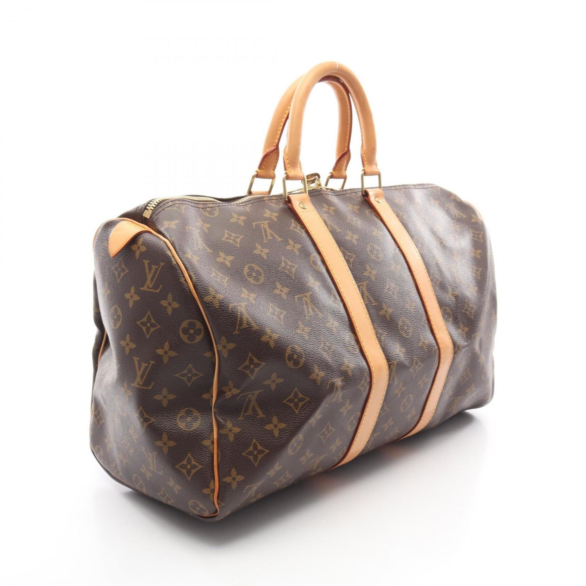Louis Vuitton Brown Monogram Pvc Leather Boston Bag