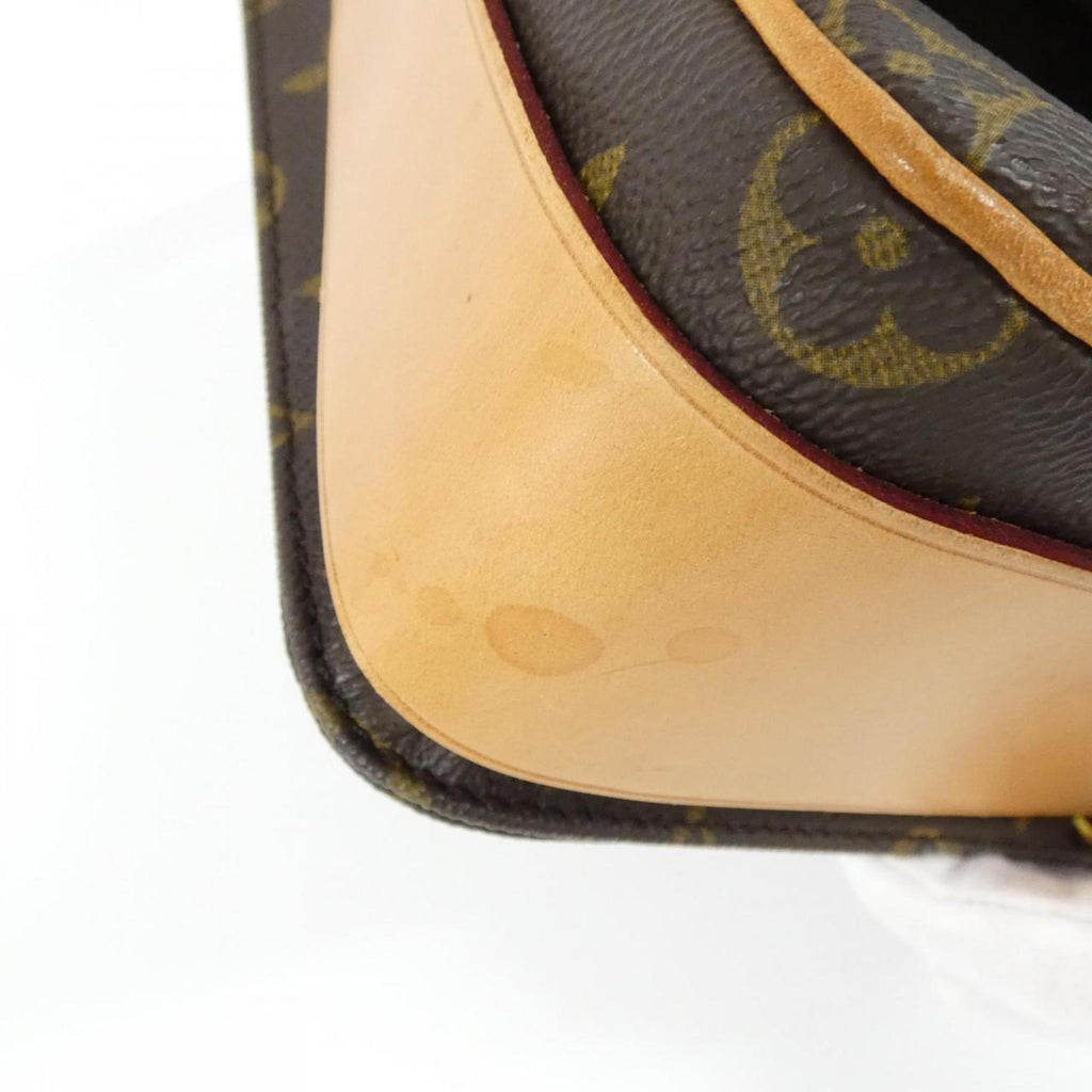 Louis Vuitton Brown Coated Canvas Shoulder Bag