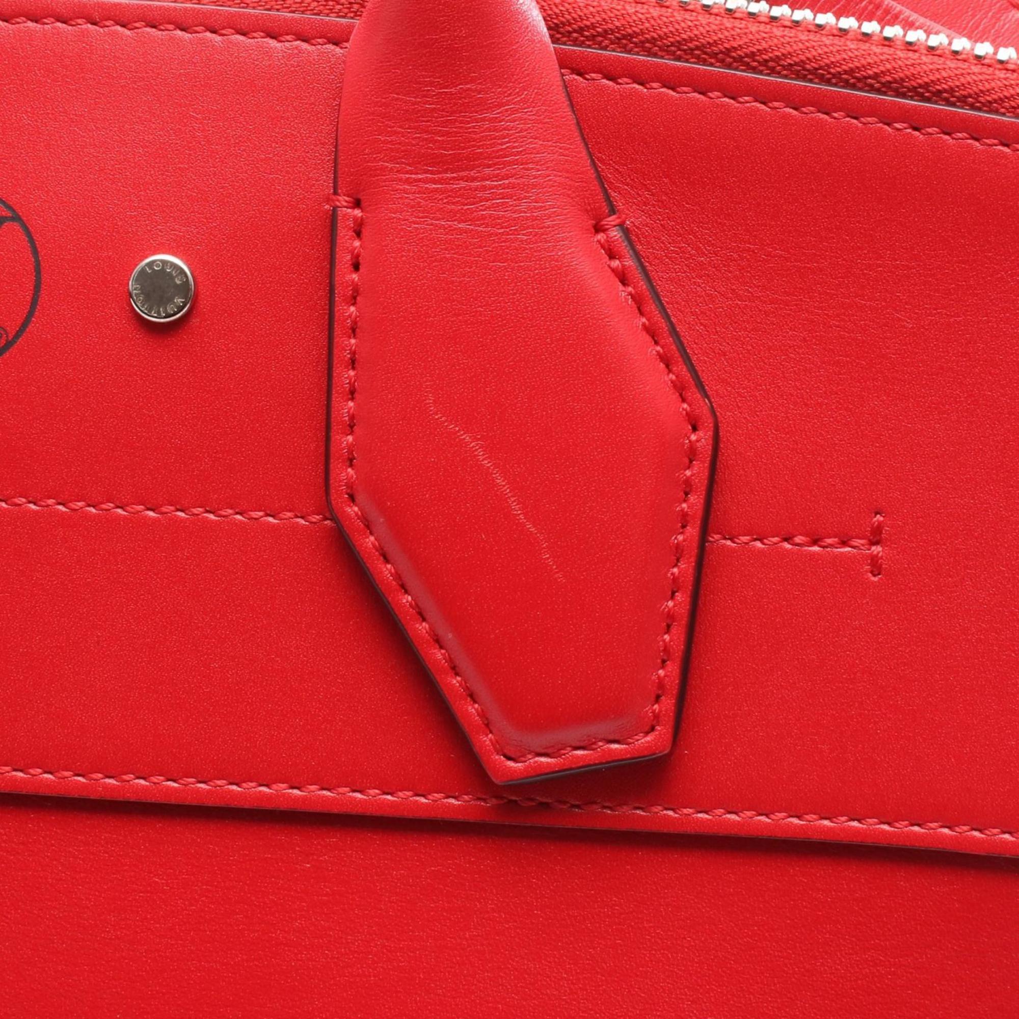 Louis Vuitton Red Color Rouge Leather Handbag