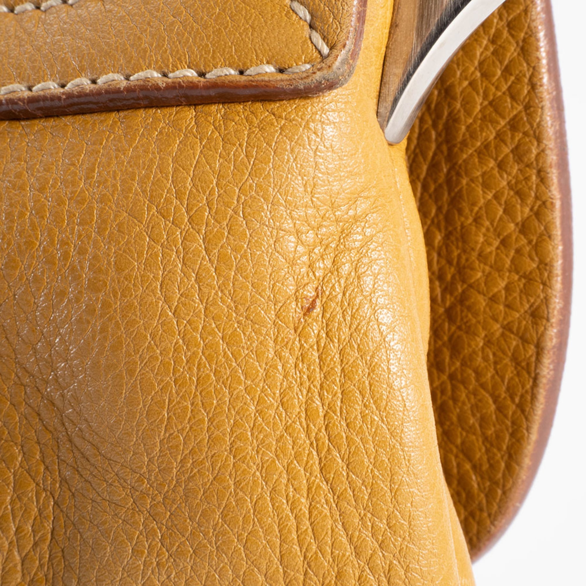 Prada Camel Leather Shoulder Bag