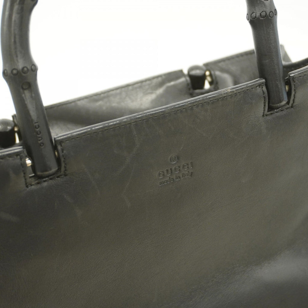 Gucci Black Leather Handbag (Pre-Owned)