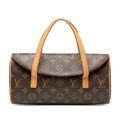 Louis Vuitton Brown Pvc Leather Handbag