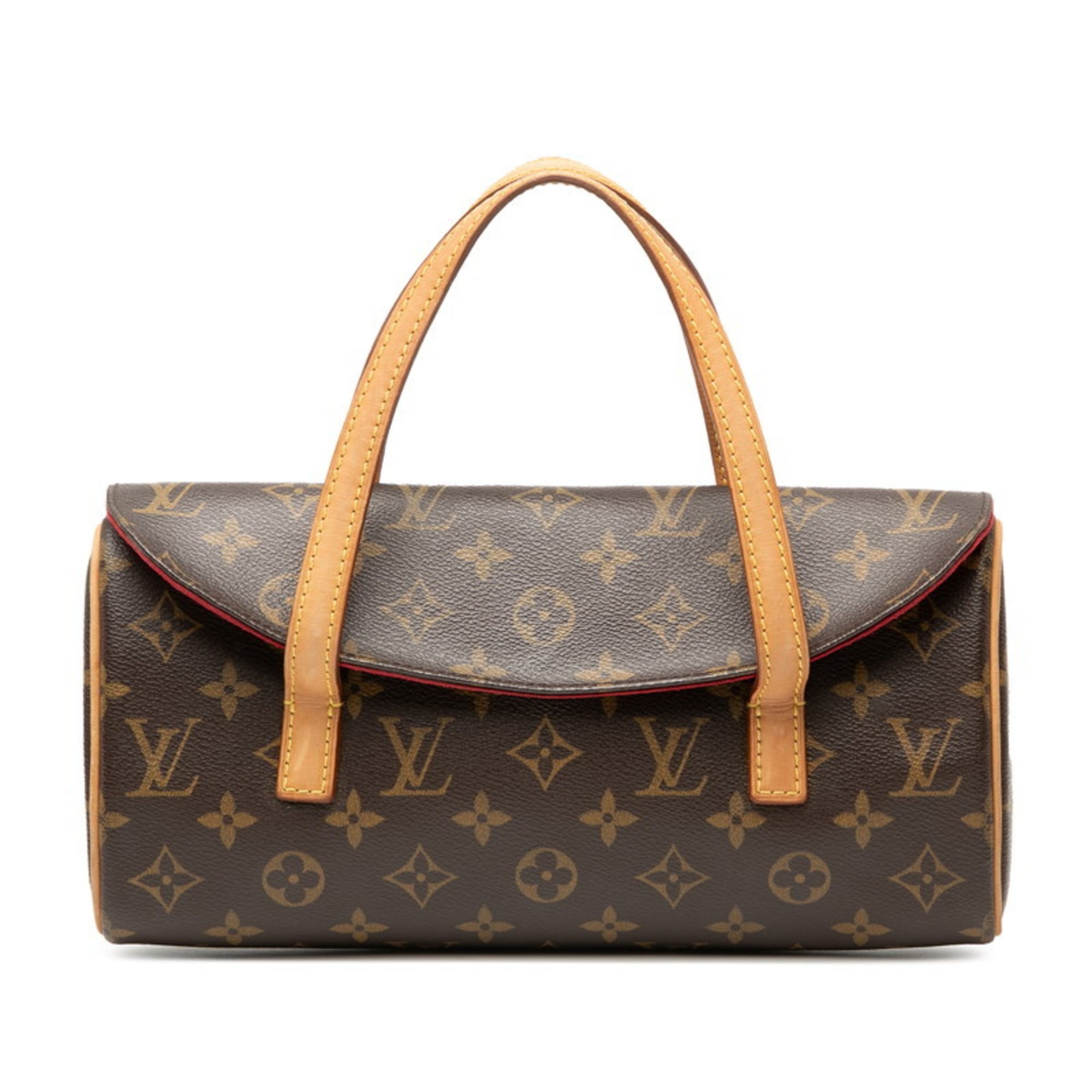 Louis Vuitton Brown Pvc Leather Handbag