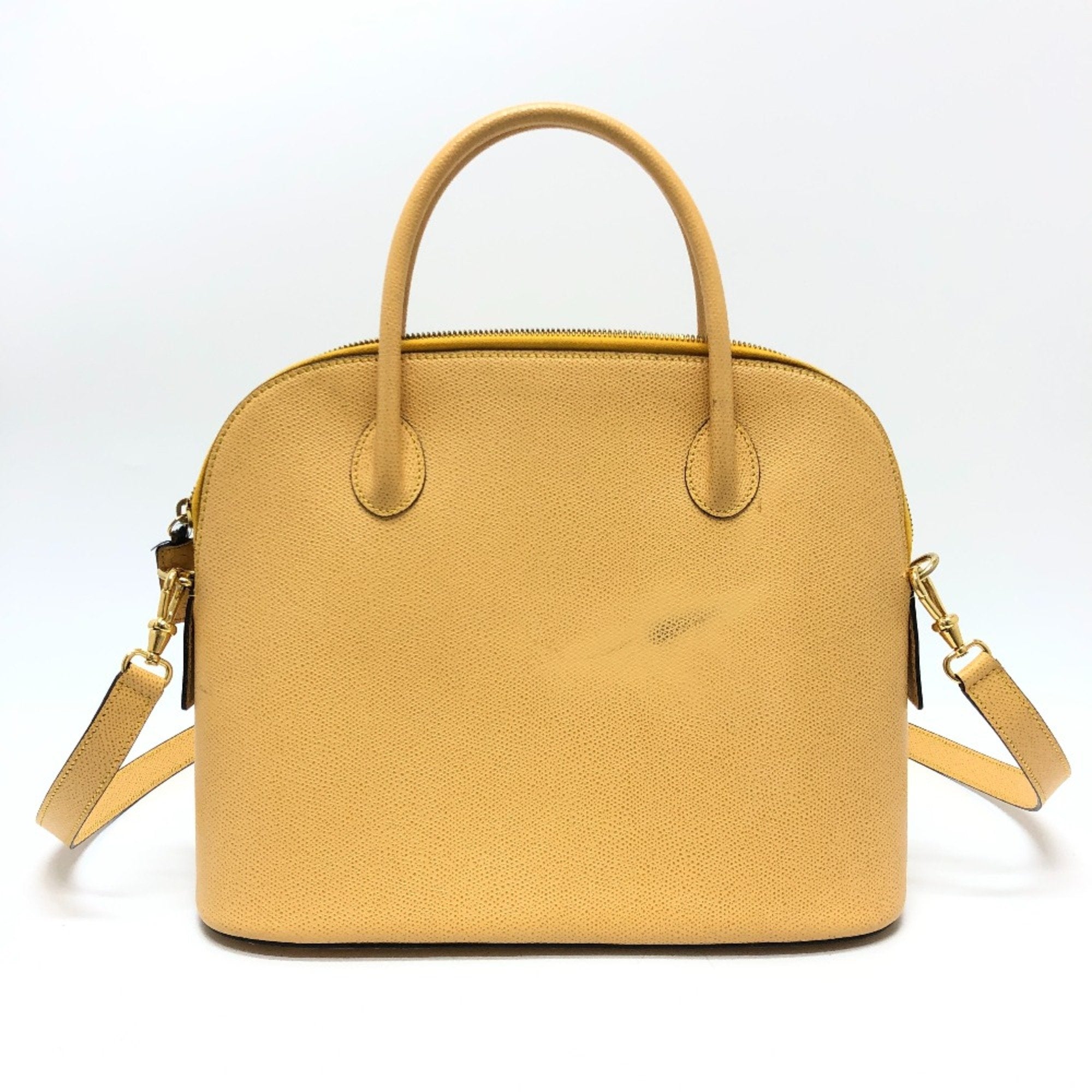 Celine Yellow Leather Shoulder Bag