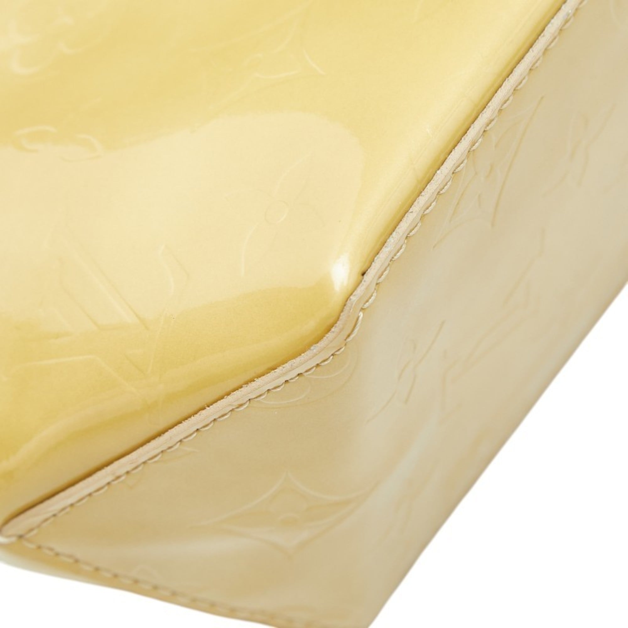 Louis Vuitton Beige Patent Leather Handbag