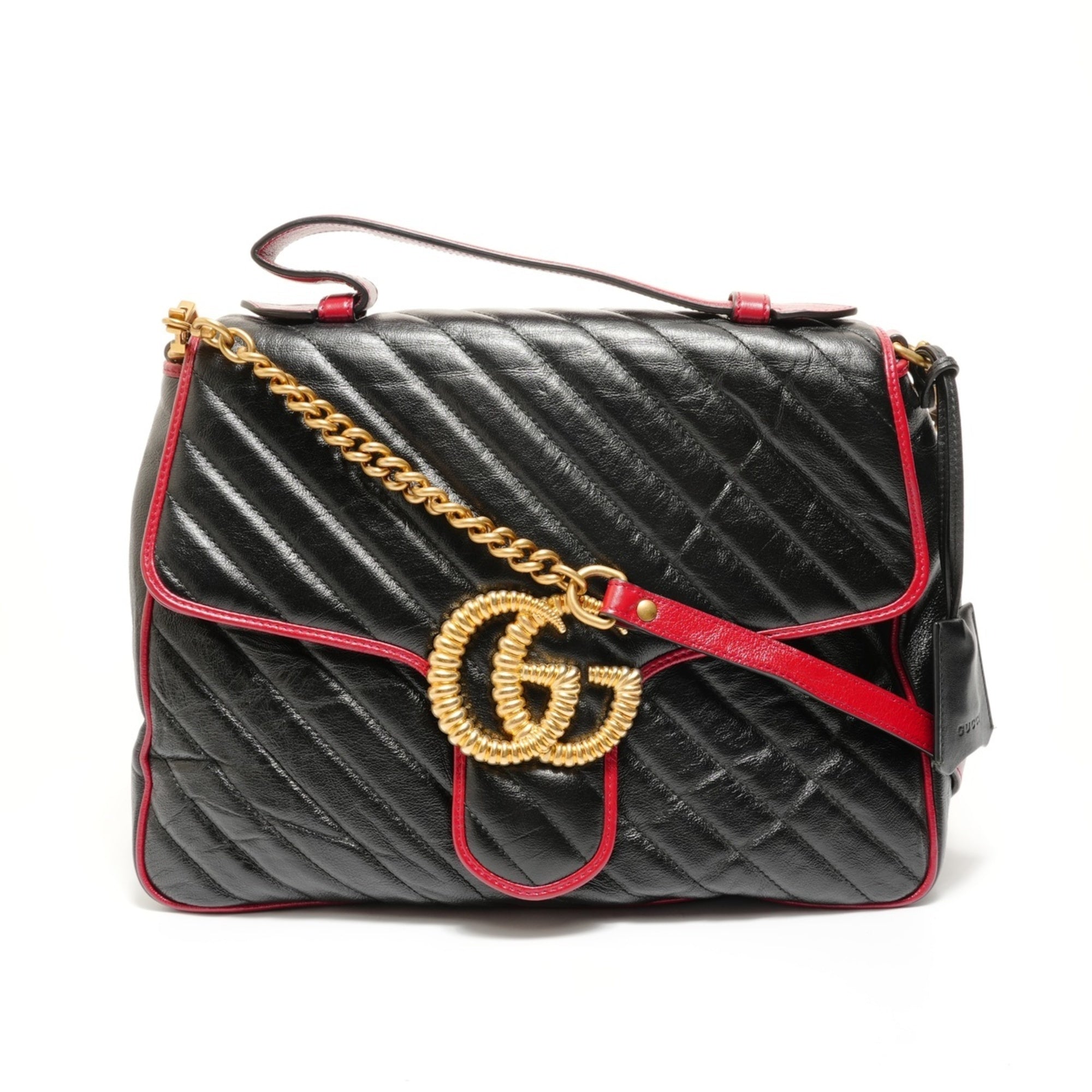 Gucci Gg Marmont Black Handbag (Pre-Owned)